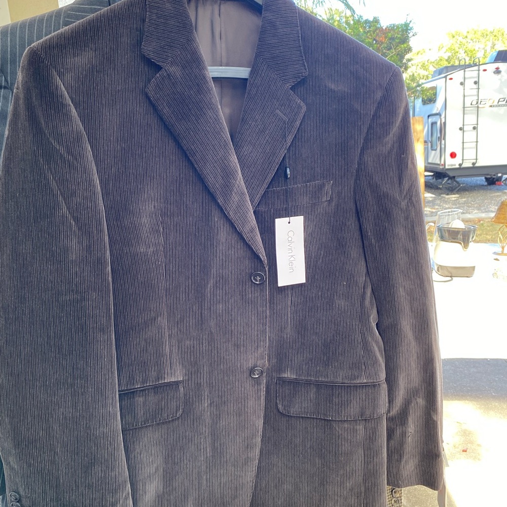 Calvin Klein Brown Corduroy Blazer